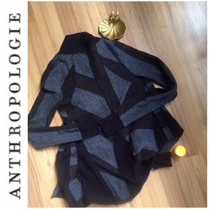 🌼Anthropologie Moth Navy Open Drape Cardigan